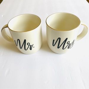 Gifffted Ceramic Mr and Mrs Mug Coffee Tea Wedding